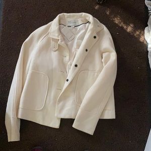 Cream banana republic coat